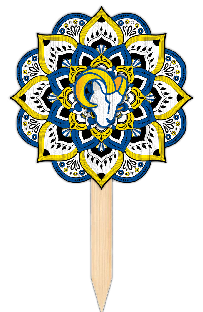 Wholesale NFL2095-Mandala Yard Stake / N2095-Los Angeles Rams