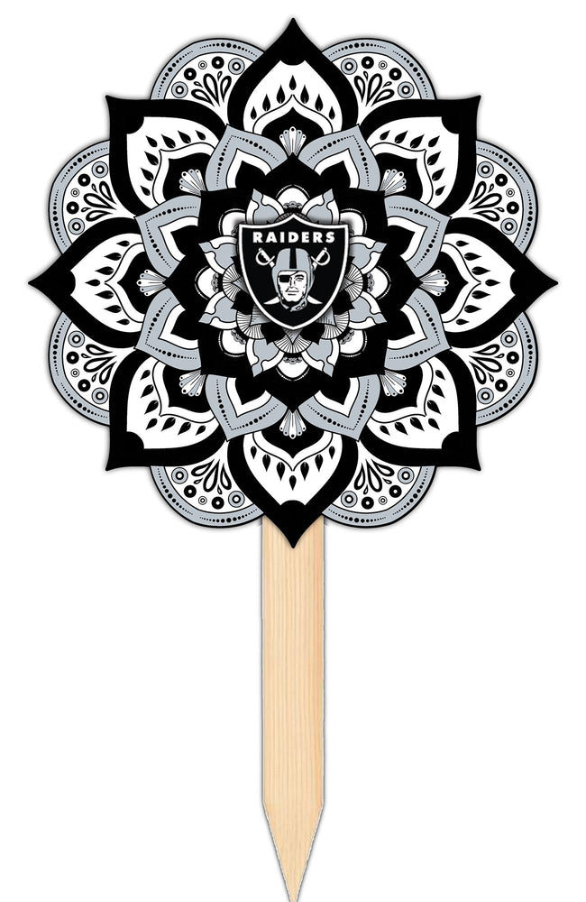 Wholesale NFL2095-Mandala Yard Stake / N2095-Las Vegas Raiders