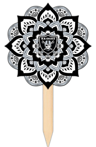 Wholesale NFL2095-Mandala Yard Stake / N2095-Las Vegas Raiders