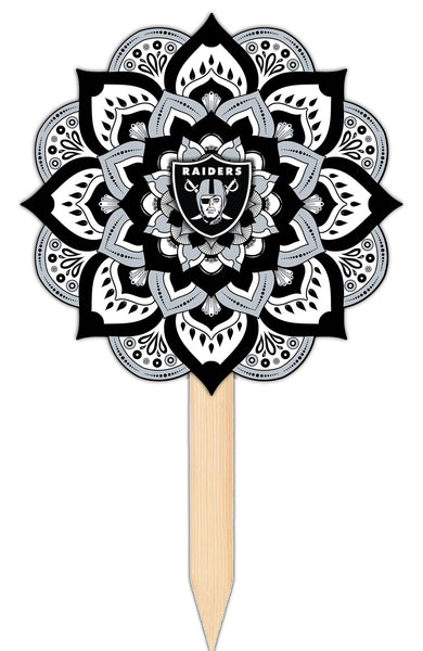 Wholesale NFL2095-Mandala Yard Stake / N2095-Las Vegas Raiders
