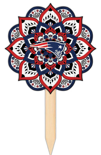 Wholesale NFL2095-Mandala Yard Stake / N2095-New England Patriots