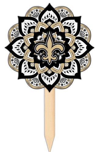 Wholesale NFL2095-Mandala Yard Stake / N2095-New Orleans Saints