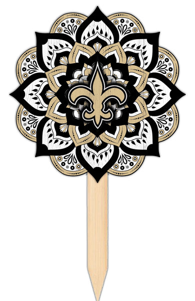 Wholesale NFL2095-Mandala Yard Stake / N2095-New Orleans Saints