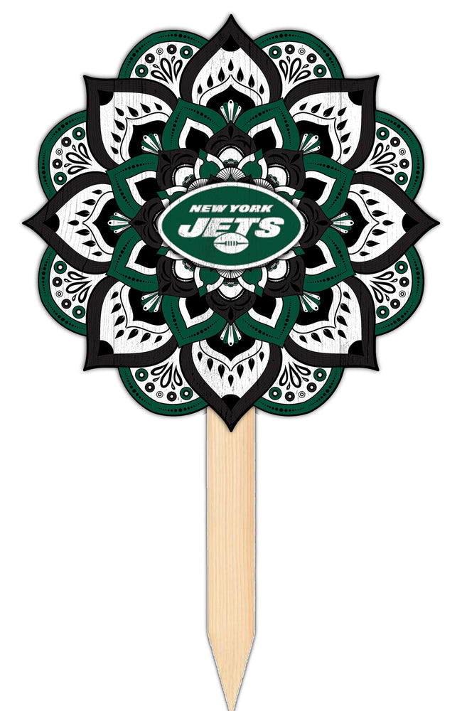 Wholesale NFL2095-Mandala Yard Stake / N2095-New York Jets