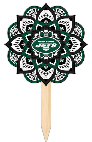 Wholesale NFL2095-Mandala Yard Stake / N2095-New York Jets