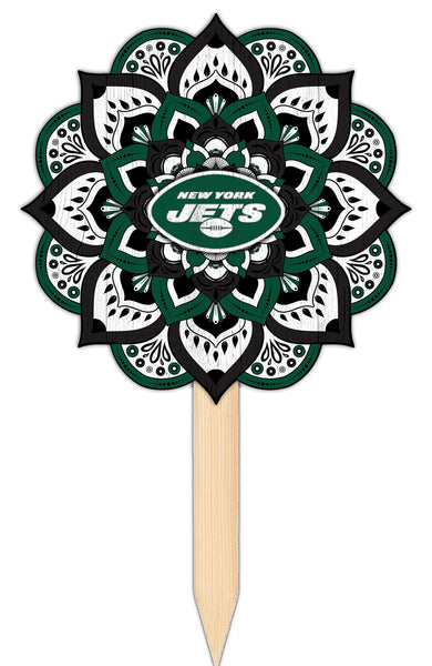 Wholesale NFL2095-Mandala Yard Stake / N2095-New York Jets
