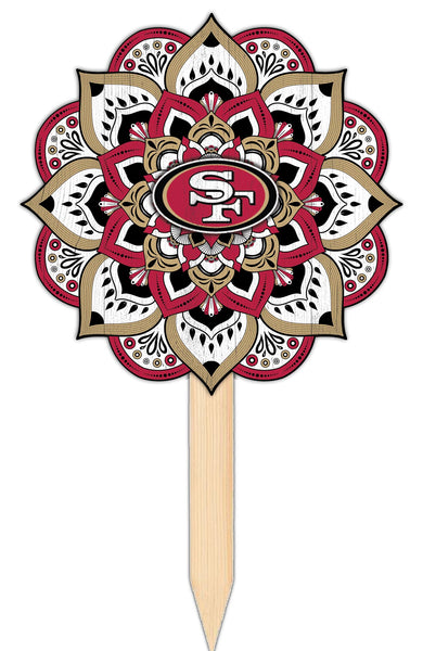 Wholesale NFL2095-Mandala Yard Stake / N2095-San Francisco 49ers