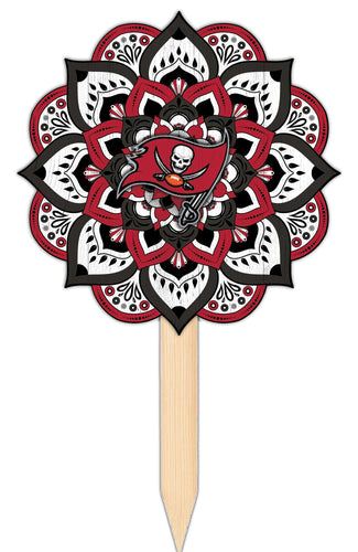 Wholesale NFL2095-Mandala Yard Stake / N2095-Tampa Bay Buccaneers