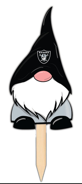 Wholesale NFL2100-Gnome Yard Stake 12in / N2100-Las Vegas Raiders