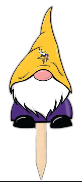 Wholesale NFL2100-Gnome Yard Stake 12in / N2100-Minnesota Vikings