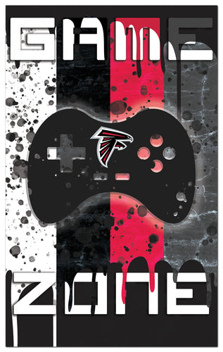 Wholesale NFL2104-4 Color Grunge Game Zone 11x19 / N2104-Atlanta Falcons