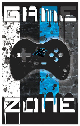 Wholesale NFL2104-4 Color Grunge Game Zone 11x19 / N2104-Carolina Panthers
