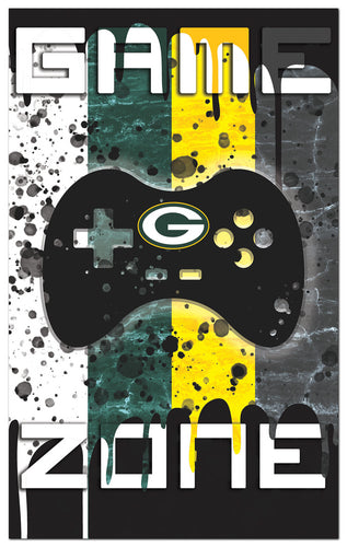 Wholesale NFL2104-4 Color Grunge Game Zone 11x19 / N2104-Green Bay Packers