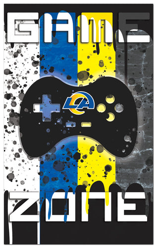 Wholesale NFL2104-4 Color Grunge Game Zone 11x19 / N2104-Los Angeles Rams