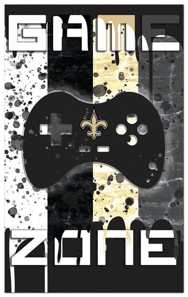 Wholesale NFL2104-4 Color Grunge Game Zone 11x19 / N2104-New Orleans Saints