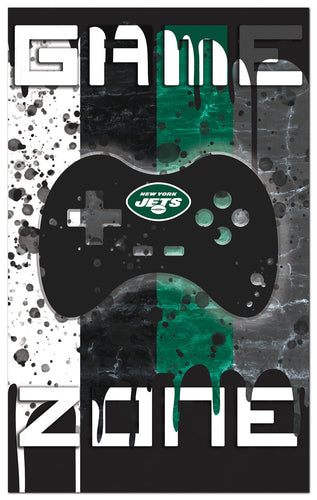 Wholesale NFL2104-4 Color Grunge Game Zone 11x19 / N2104-New York Jets