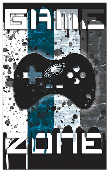 Wholesale NFL2104-4 Color Grunge Game Zone 11x19 / N2104-Philadelphia Eagles