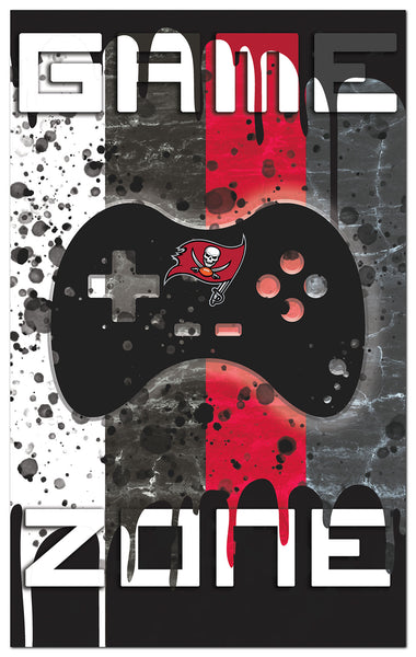 Wholesale NFL2104-4 Color Grunge Game Zone 11x19 / N2104-Tampa Bay Buccaneers
