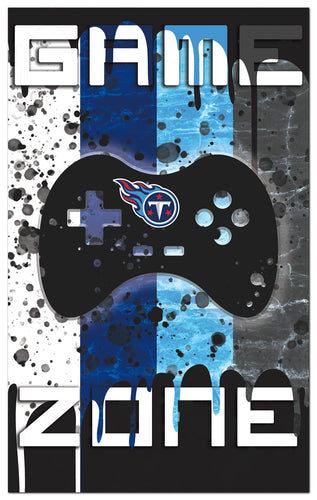 Wholesale NFL2104-4 Color Grunge Game Zone 11x19 / N2104-Tennessee Titans