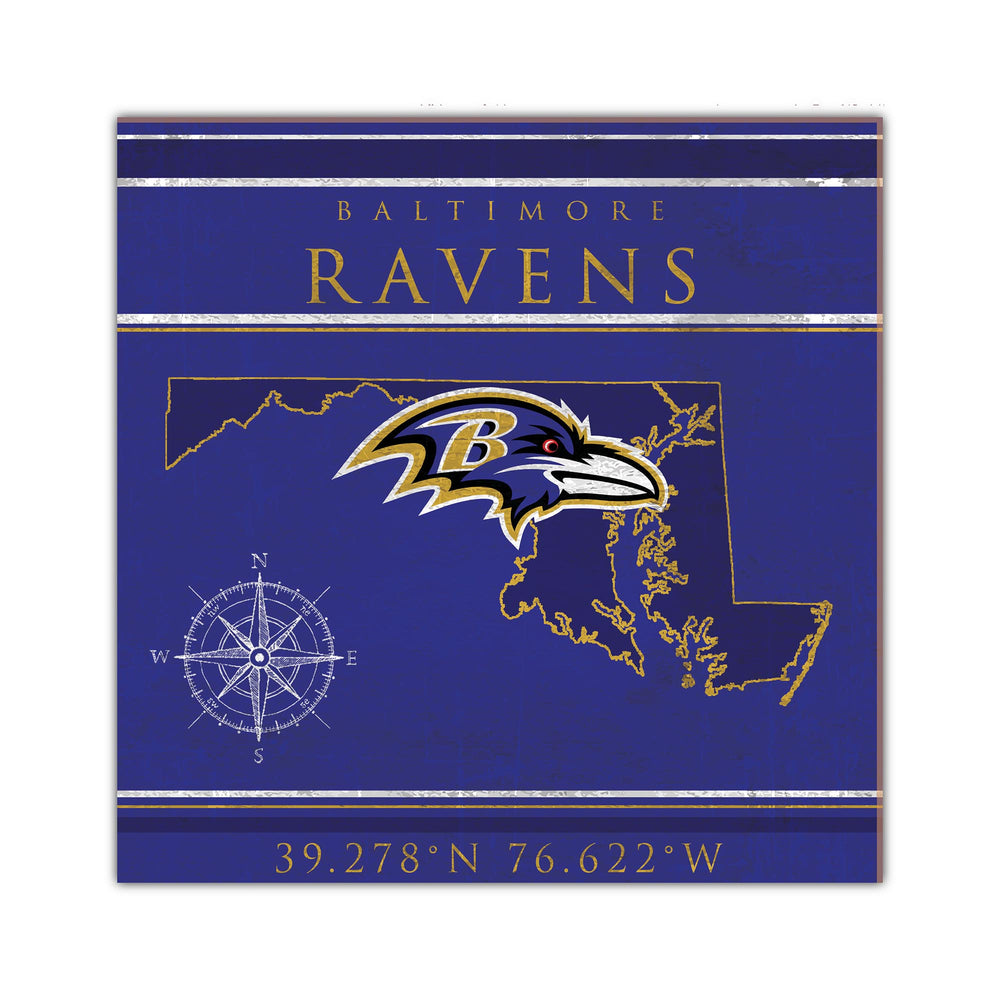 Wholesale NFL2105-Coordinates 10x10 / N2105-Baltimore Ravens