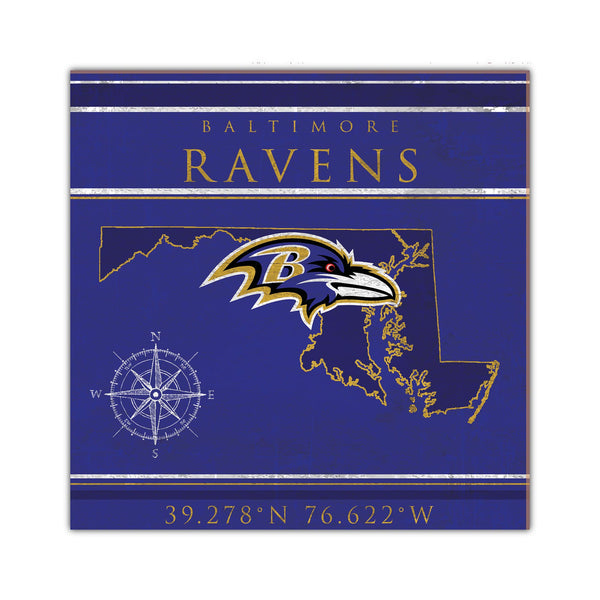 Wholesale NFL2105-Coordinates 10x10 / N2105-Baltimore Ravens