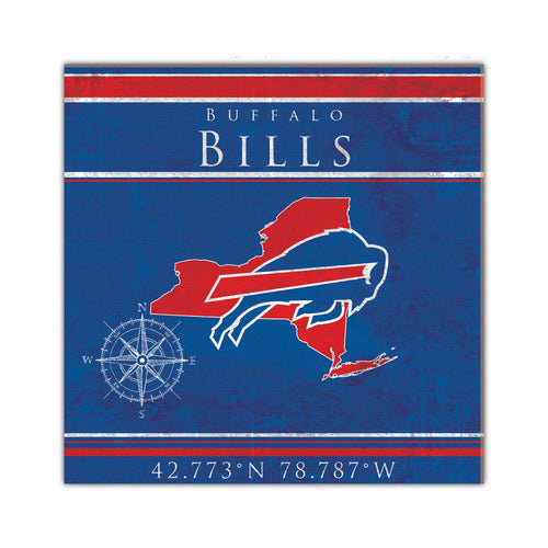 Wholesale NFL2105-Coordinates 10x10 / N2105-Buffalo Bills