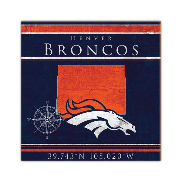 Wholesale NFL2105-Coordinates 10x10 / N2105-Denver Broncos