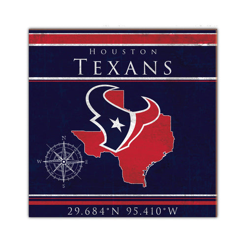 Wholesale NFL2105-Coordinates 10x10 / N2105-Houston Texans