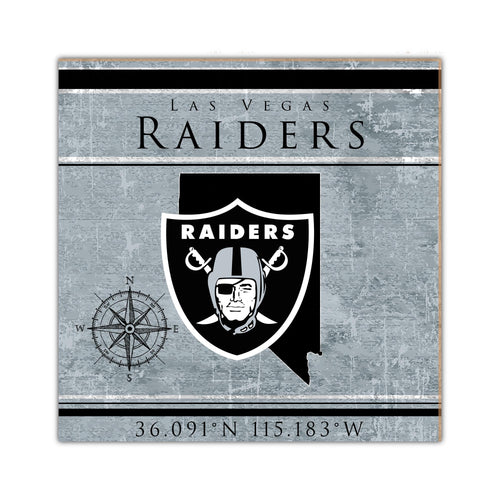 Wholesale NFL2105-Coordinates 10x10 / N2105-Las Vegas Raiders