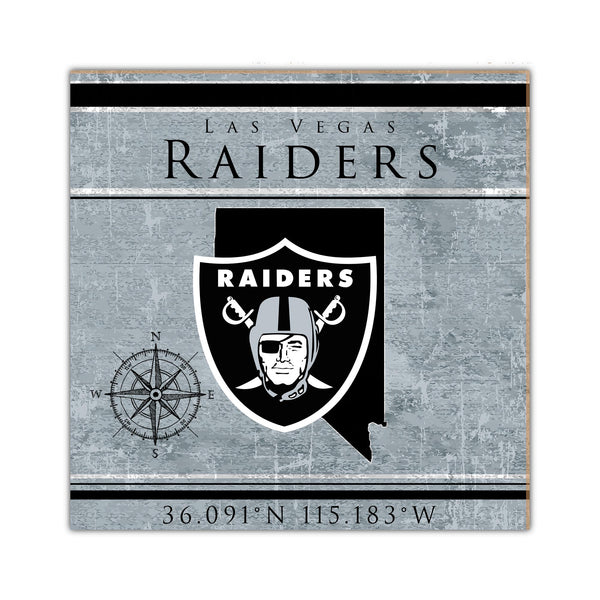 Wholesale NFL2105-Coordinates 10x10 / N2105-Las Vegas Raiders