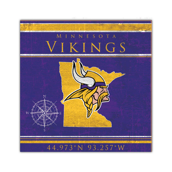 Wholesale NFL2105-Coordinates 10x10 / N2105-Minnesota Vikings