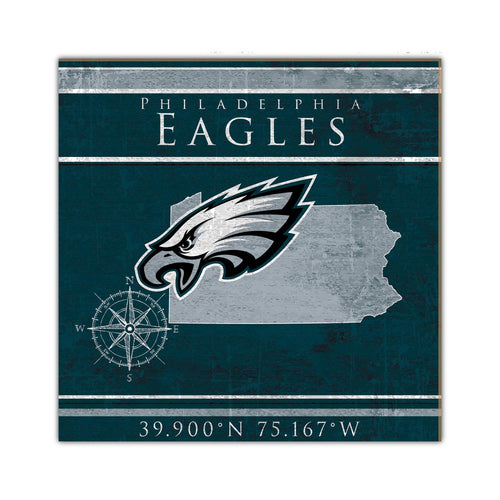 Wholesale NFL2105-Coordinates 10x10 / N2105-Philadelphia Eagles