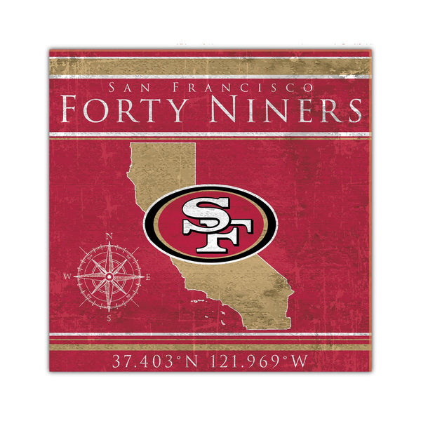 Wholesale NFL2105-Coordinates 10x10 / N2105-San Francisco 49ers