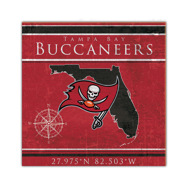 Wholesale NFL2105-Coordinates 10x10 / N2105-Tampa Bay Buccaneers
