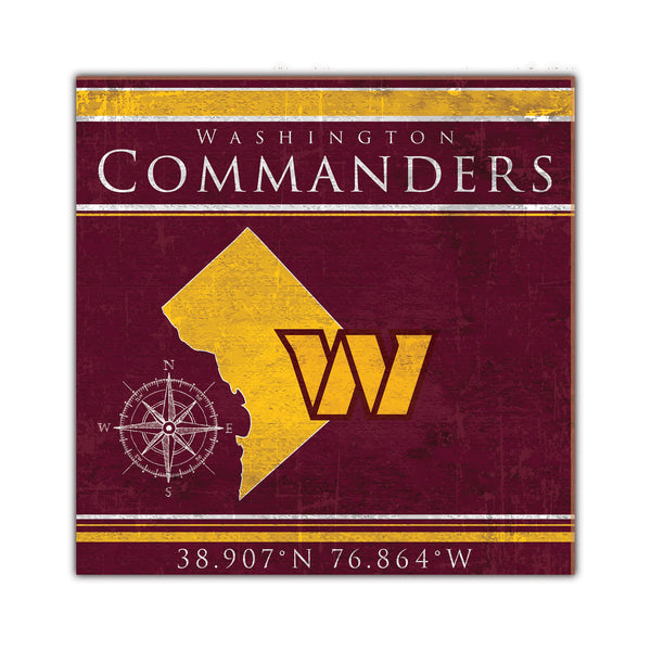 Wholesale NFL2105-Coordinates 10x10 / N2105-Washington Commanders