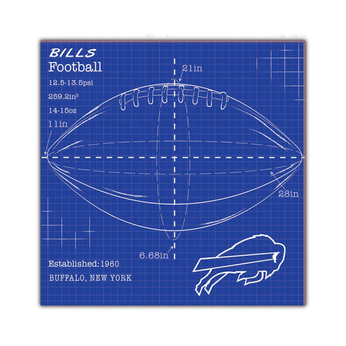 Wholesale NFL2108-Ball Blueprint 10x10 / N2108-Buffalo Bills