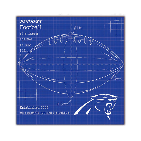 Wholesale NFL2108-Ball Blueprint 10x10 / N2108-Carolina Panthers