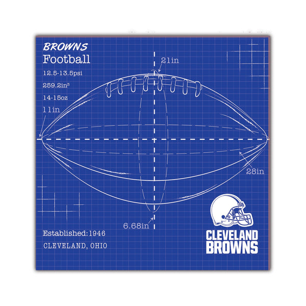 Wholesale NFL2108-Ball Blueprint 10x10 / N2108-Cleveland Browns