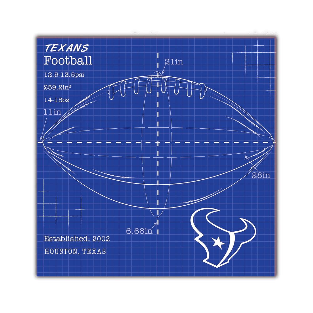Wholesale NFL2108-Ball Blueprint 10x10 / N2108-Houston Texans