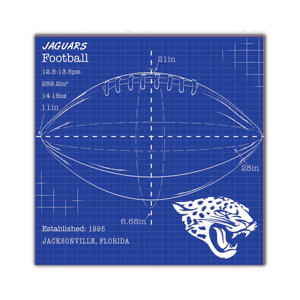 Wholesale NFL2108-Ball Blueprint 10x10 / N2108-Jacksonville Jaguars