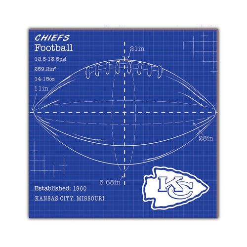 Wholesale NFL2108-Ball Blueprint 10x10 / N2108-Kansas City Chiefs