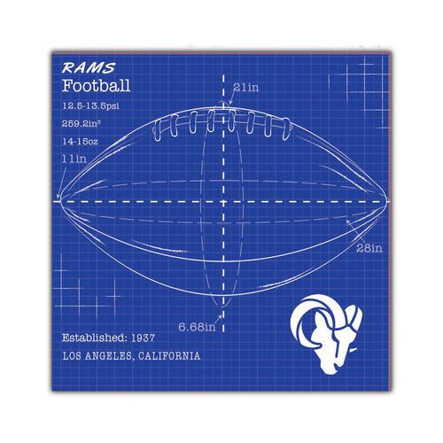 Wholesale NFL2108-Ball Blueprint 10x10 / N2108-Los Angeles Rams
