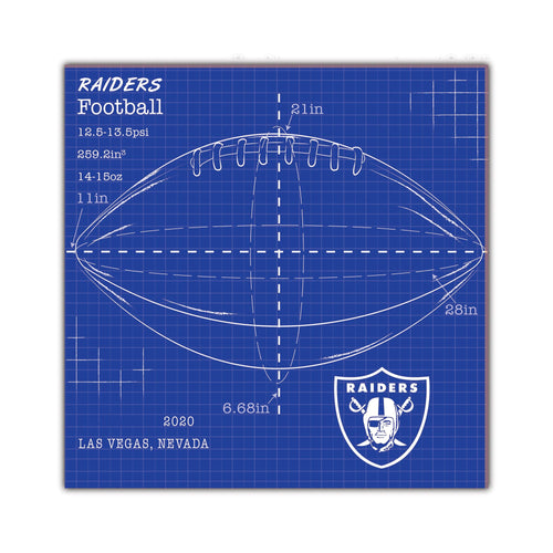 Wholesale NFL2108-Ball Blueprint 10x10 / N2108-Las Vegas Raiders
