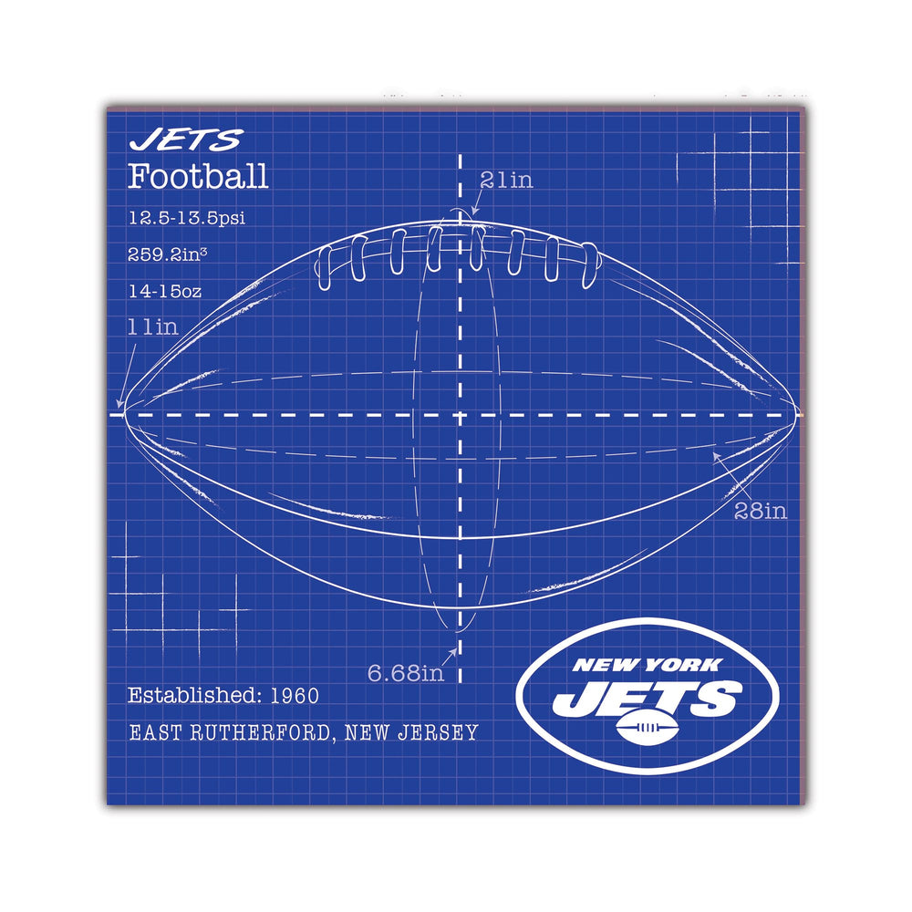 Wholesale NFL2108-Ball Blueprint 10x10 / N2108-New York Jets
