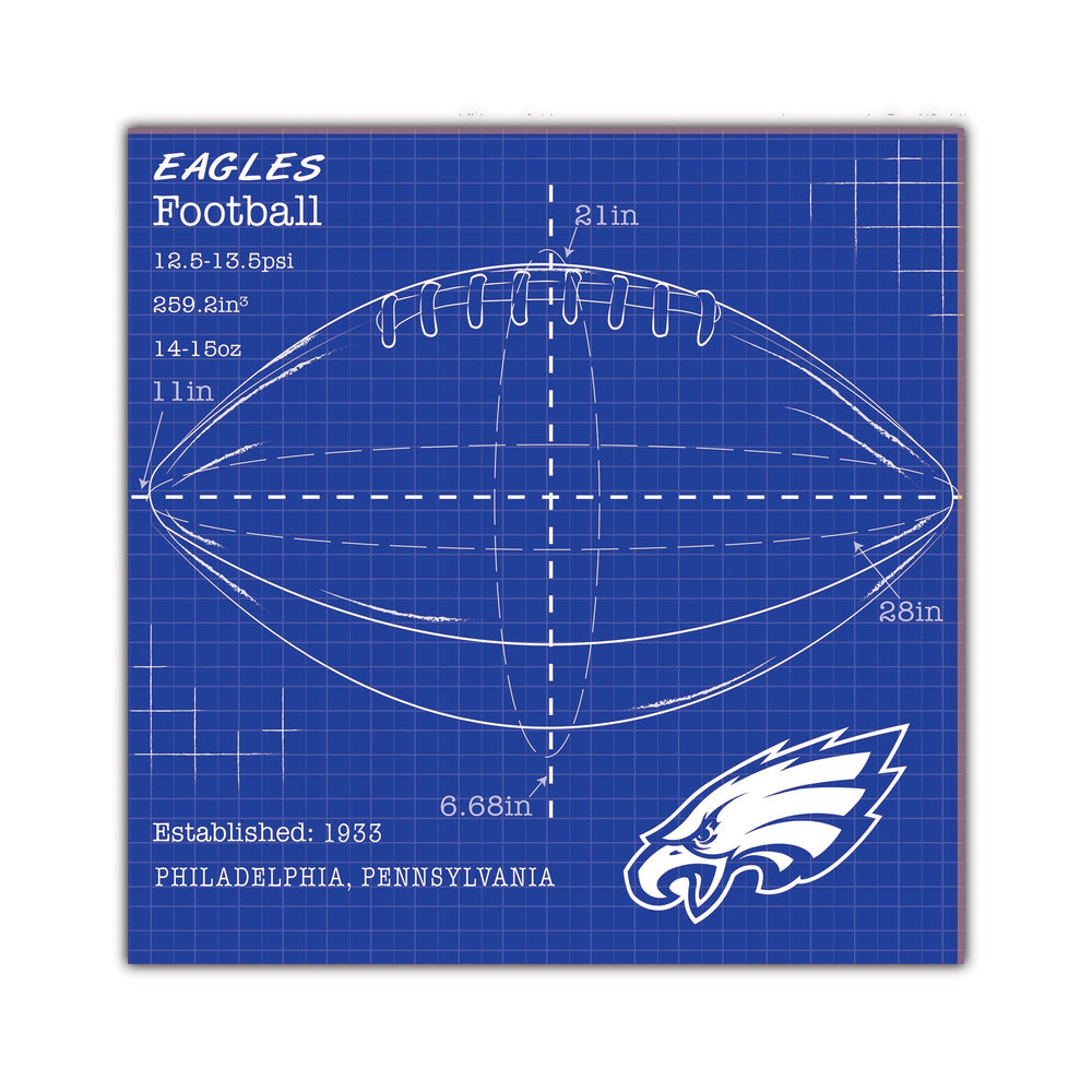 Wholesale NFL2108-Ball Blueprint 10x10 / N2108-Philadelphia Eagles