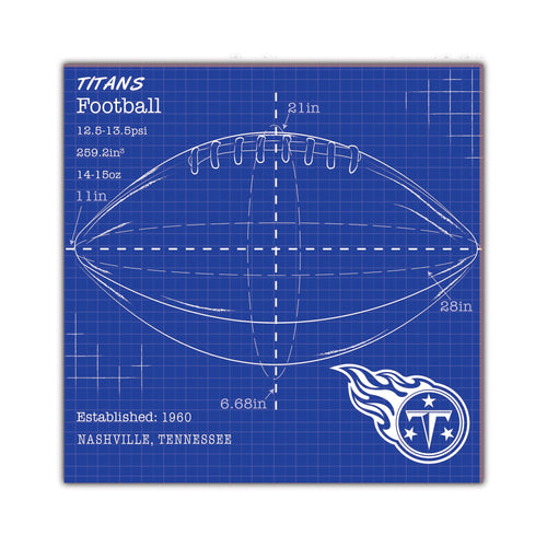 Wholesale NFL2108-Ball Blueprint 10x10 / N2108-Tennessee Titans