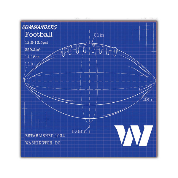 Wholesale NFL2108-Ball Blueprint 10x10 / N2108-Washington Commanders