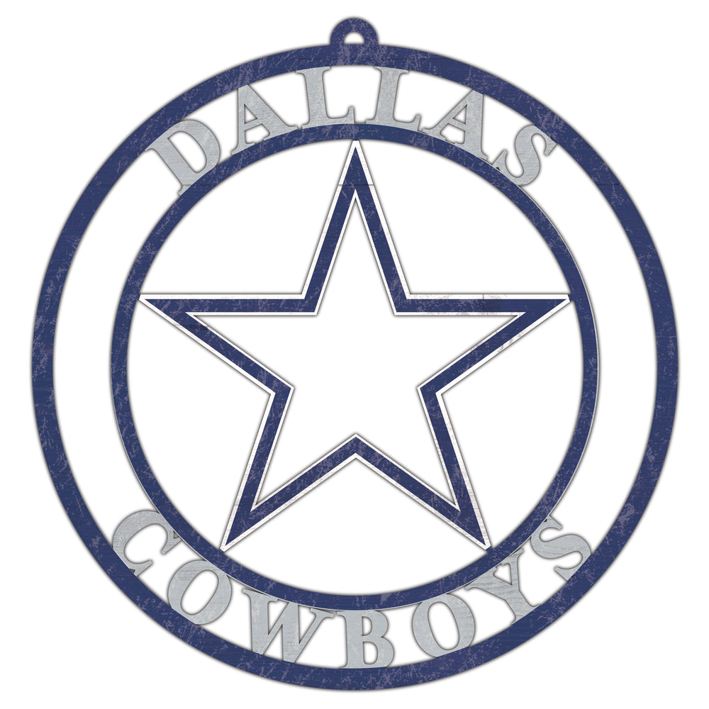 Wholesale NFL2114-Team Color Cutout Door Hanger / N2114-Dallas Cowboys
