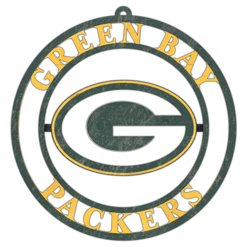 Wholesale NFL2114-Team Color Cutout Door Hanger / N2114-Green Bay Packers