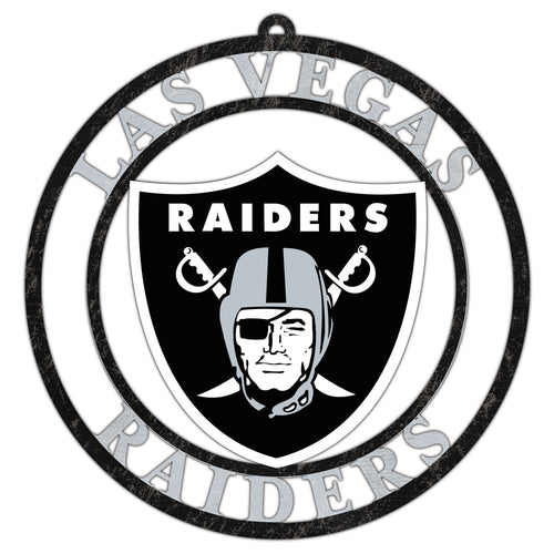 Wholesale NFL2114-Team Color Cutout Door Hanger / N2114-Las Vegas Raiders